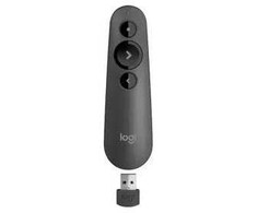 Projektorius Lazerinis žymeklis Logitech R500s (910-005843) „Bluetooth“ / RF belaidis nuotolinio valdymo pultas, grafito spalvos