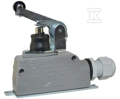 Promet Miniatiūrinė jungtis LM-10DR diskas su plokščia svirtimi ir voleliu 400V 6A IP40 - W0-59-251032