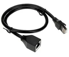 UNITEK Cat 6 STP 8P8C RJ45 Ethernet ilgintuvas M/F 0,5m C1896BK-0,5M