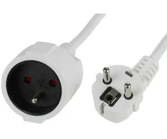 Blow PR-160 prailgintuvas, 1 lizdas su įžeminimu, 3 m, baltas (3x1.5 mm)