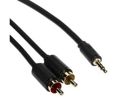 PRZEWÓD C19025BK01 2 x CINCH / Jack TRS 3.5 mm 15 m UNITEK
