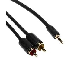 KABELIS C19028BK01 2 x CINCH / Jack TRS 3,5 mm 30 m UNITEK