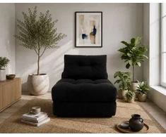 WOBA juodas pouffe-mattress