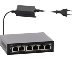 Pulsar S64-40W PoE jungiklis 6 prievadų S64-40W 4 IP kameroms
