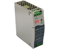 „MEAN WELL SDR-120-48“ DIN BĖGELIO IŠJUNGIMO MAITINIMO ŠALTINIS