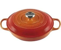Le Creuset Gourmet Puodas su dangteliu 30 cm oranžinis