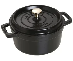 Apskritas ketaus puodas Staub – juodas, 2,2 l
