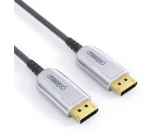 Purelink FiberX FX-I260-010 kabelis DisplayPort 10 m Juodas, Sidabrinė