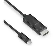 PureLink IS2201-010 adapter kablowy 1 m USB Type-C HDMI Juodas