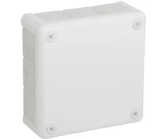 Tuščia ant paviršiaus montuojama dėžutė su 12 įvadų VIPLAST VP-51 Baltas IP55 118x118x46mm 051-01