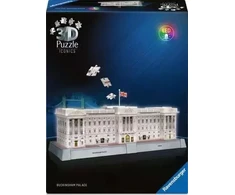 Ravensburger 3D dėlionė „Iconics“: Bakingamo rūmai (naktinis leidimas)