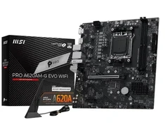 Pagrindinė plokštė MSI Pro A620AM-G EVO WIFI AMD A620A Lizdas AM5 micro ATX
