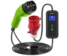 Qoltec Mobilusis įkroviklis elektromobiliams, 2 viename, 2 tipo | 7kW | 230V | CEE 5 kontaktų