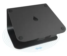 Carruzzo Rain Design mStand360 – drehbarer Aliuminio Stand für MacBooks Notebooks bis 15 zoll Nešiojamojo kompiuterio stovas Juoda 38,1 cm (15″)