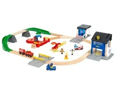 Ravensburger BRIO gelbėjimo komandos traukinių rinkinys