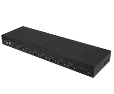 RealPower 284513 USB 2.0 RS-232 nuoseklusis keitiklis / kartotuvas / izoliatorius Juodas