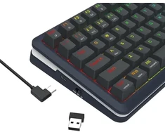 REDRAGON K708-RGB-PRO FLEKACT klaviatūra USB + RF belaidė + Bluetooth Juodas