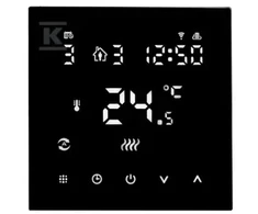 Auraton Auraton przewodowy, potinkinis, tygodniowy regulator temperatury su opcją sterowania przez WiFi 2YA, juoda AUR002YA1WF00