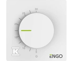 Engo Controls Engo ESIMPLE termostatas su ratuku 230V šildymui/šaldymui baltas