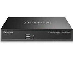 TP-LINK VIGI NVR1008H DVR, VIGI 8 kanalų tinklo vaizdo įrašymo įrenginys, 8 kanalų tiesioginis vaizdas: iki 5 MP vaizdo raiška ir palaikymas iki 8 kanalų leis užfiksuoti visas detales iš skirtingų perspektyvų.
