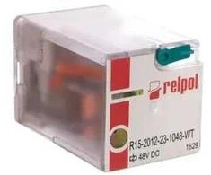 Relpol 802889 Pramoninė relė 2P 10A 48V DC R15-2012-23-1048-WT 802889