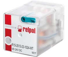 Relpol 804816 Pramoninė relė 3P 10A 230V AC AgNi/Au R15-2113-23-5230-WTL 804816