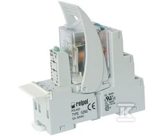 Relpol sąsajos siųstuvas 2P 12A 12V nuolatinės srovės LED PIR2-012DC-00LD (854794)
