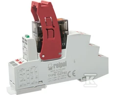 Relpol Įstumiama sąsajos relė 2P 24VAC 8A AgNi PI84P-024AC-M91G-PS-2012 864846