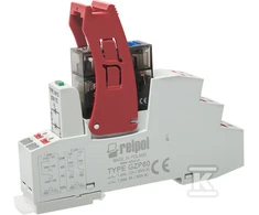 Relpol Įstumiama sąsajos relė 2P 24VDC 8A AgNi PI84P-024DC-M41G-PS-2012 864845