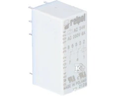 Relpol RM84-MINIATURINIS KONTAKTAS: 2P, 24VAC, 8A