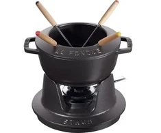Fondiu rinkinys Staub – 16 cm, juodas