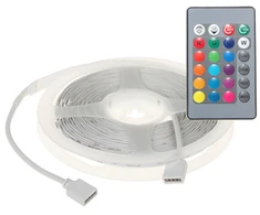 Orno Rinkinys LED juostų rinkinys 12V 30L/m 100lm/m 7.2W/m IP20 RGB 5m + RGB valdiklis + 12V maitinimo šaltinis