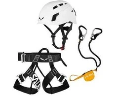 Rinkinys per ferrata kit core/evo/toxo 3.0-juoda-geltona SALEWA