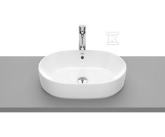 Roca The Gap Round pastatomas praustuvas 550x390 mm, baltas