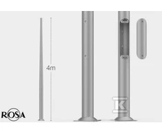 ROSA ROŽINIS SAL-4 INOX C45 STULPAS
