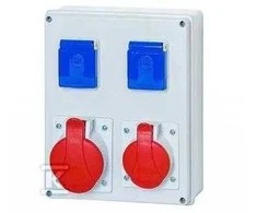 Onnline ITAline BERGAMO pastatų skirstomieji įrenginiai 1x5P 16A 1x5P 32A 2x2P + Z ITALINE (ITA00115)