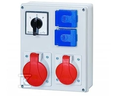 Onnline Statybų komutatorius Florence1x5P 16A 1x5P 32A 2x2P + Z L-P ITALINE (ITA00121)