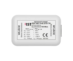RST NET PoE STD TH Viršįtampių iškroviklis IP tinklo apsaugai