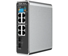 Šakotuvas Ruijie Networks RG-NIS2100 Zarządzany L2 Gigabit Ethernet (10/100/1000) Obsługa PoE Juodas, Nerūdijantis plienas