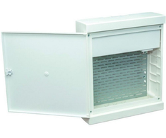 Sabaj System Sabaj Ant paviršiaus montuojama multimedijos spintelė Multialfa plastikinė 310x360x105mm baltos durys, skląstis MULTIALFA 360 BD 5-012MULTIALFA 360 BD