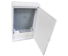 Sabaj System Sabaj Ant paviršiaus montuojama multimedijos spintelė Multialfa plastikinė 310x530x105mm baltos durys, skląstis MULTIALFA 530 BD 5-014MULTIALFA 530 BD