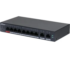 Šakotuvas Dahua CS4010-8GT-110 jungiklis PoE 8xPoE, 2xUpLink, debesų tvarkymas