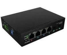 Šakotuvas Lanberg switch light industrial POE 1xBT 3xAT 2xSFP DIN niezarządzalny gigabit ethernet