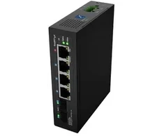 Šakotuvas LANBERG SWITCH LIGHT INDUSTRIAL POE 1XBT 3XAT 2XSFP DIN NIEZARZĄDZALNY GIGABIT ETHERNET