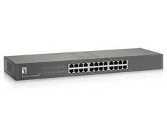 Šakotuvas Lenovo LevelOne GSW-2457 łącza jungiama į tinklą Nie zarządzany Gigabit Ethernet (10/100/1000) Juodas