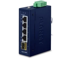 Šakotuvas PLANET IGS-510TF łącza jungiama į tinklą Nie zarządzany Gigabit Ethernet (10/100/1000) Mėlyna