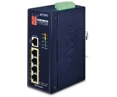 Šakotuvas PLANET ISW-504PT łącza jungiama į tinklą Nie zarządzany L2 Fast Ethernet (10/100) Obsługa PoE Juodas