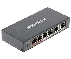 Šakotuvas POE SWITCH DS-3E1106HP-EI 4 PORT Hikvision