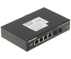 Šakotuvas POE SWITCH DS-3T0506HP-E/HS 4 PORT SFP Hikvision