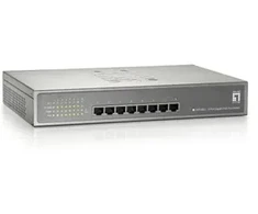 Šakotuvas LevelOne gigabitinė PoE+ komutatorius, 8 prievadų, 19 colių, 123 W, 1 Gbps